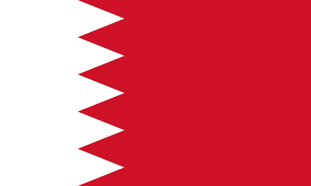 Bahrain flag colored