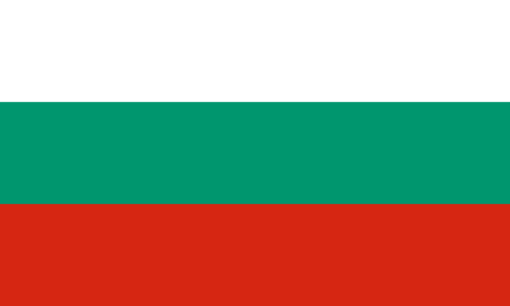 Bulgaria flag colored