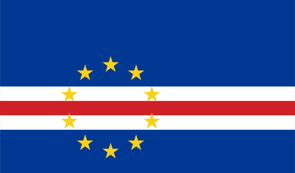 Cabo Verde flag colored