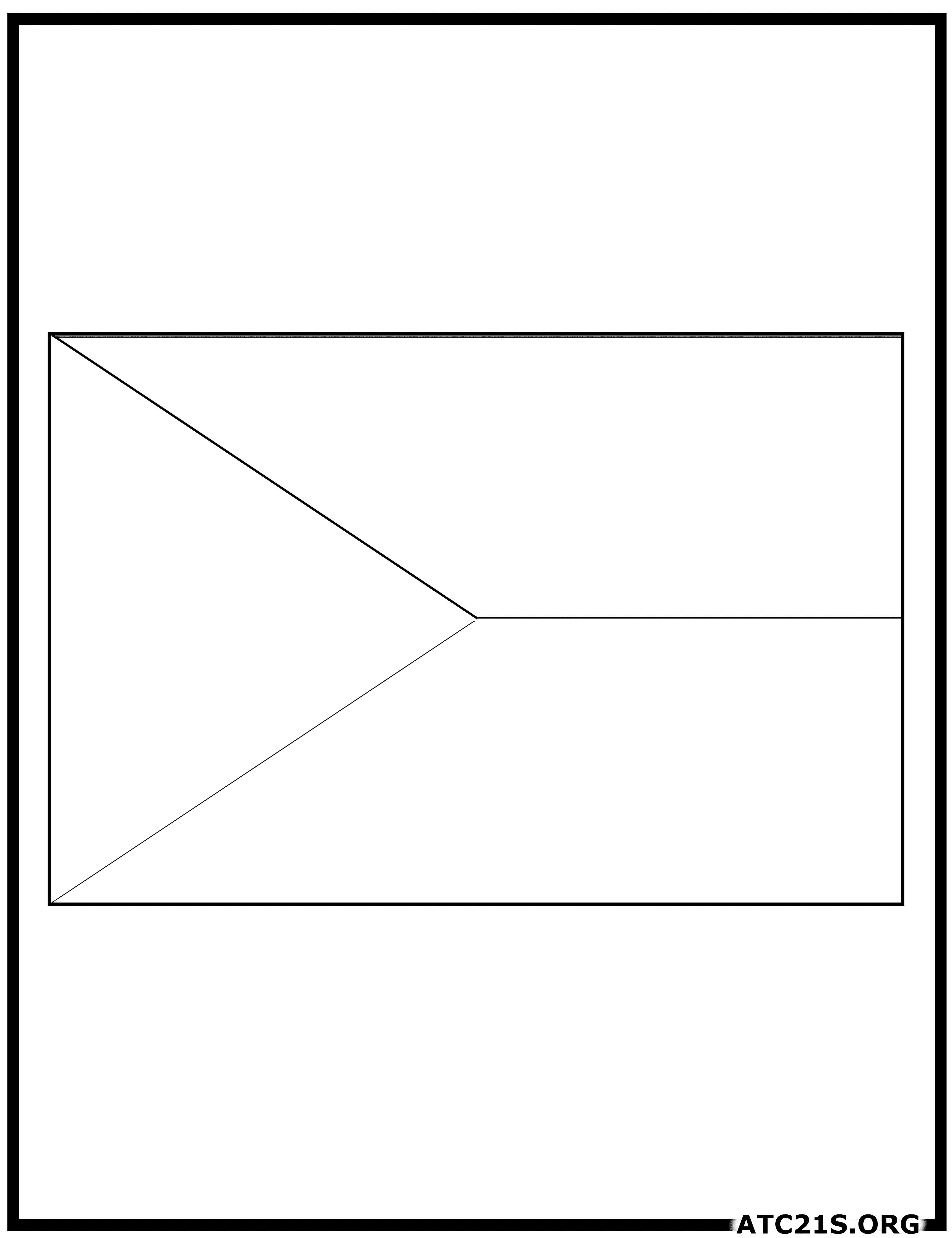 Czech Republic flag coloring page