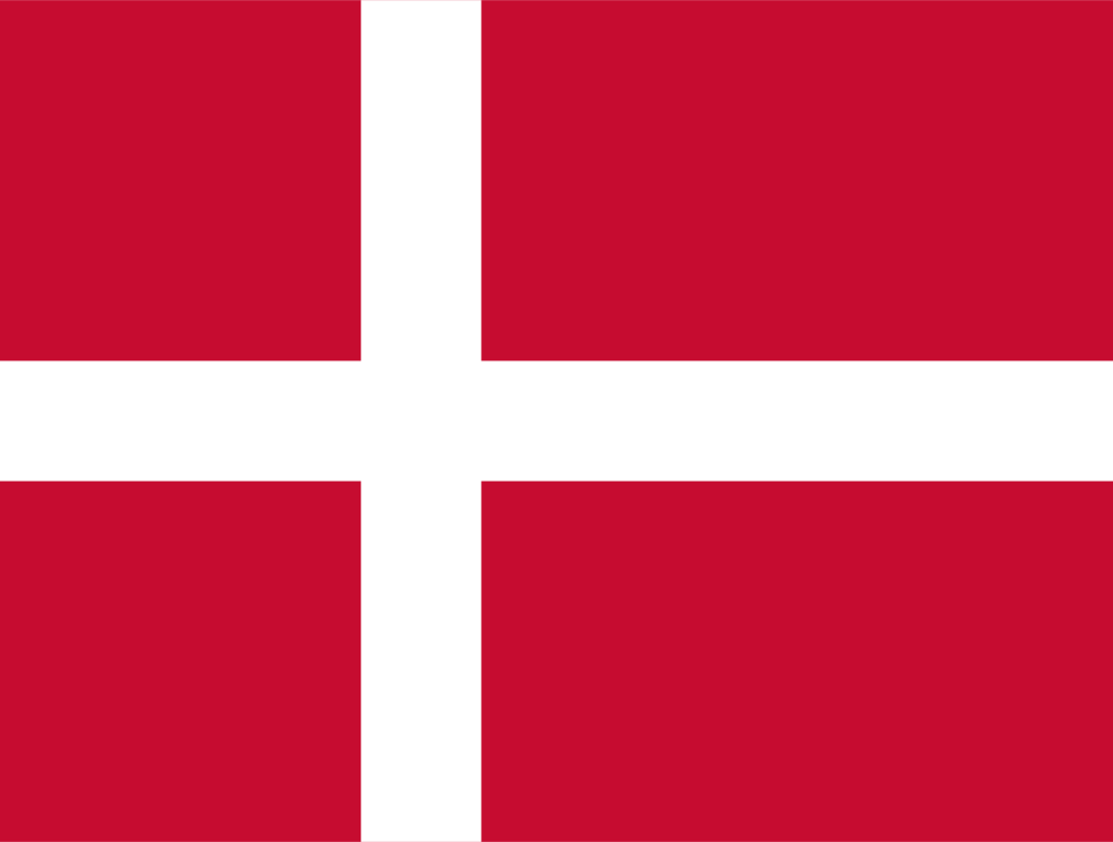 Denmark flag colored