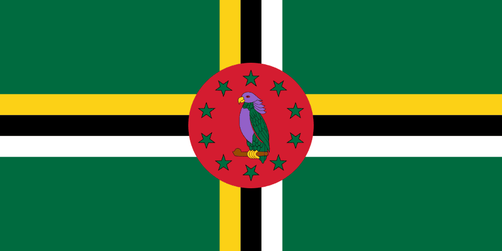 Dominica flag colored