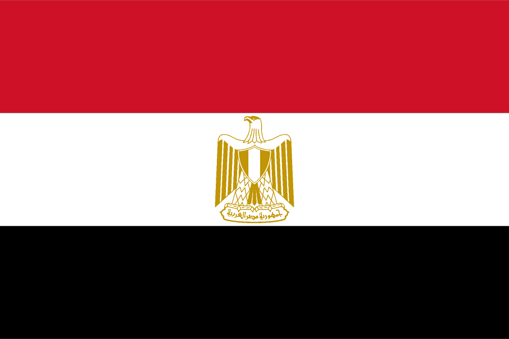 Egypt flag colored