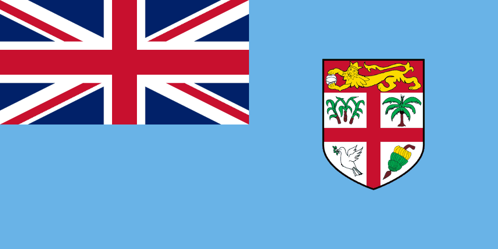 Fiji flag colored