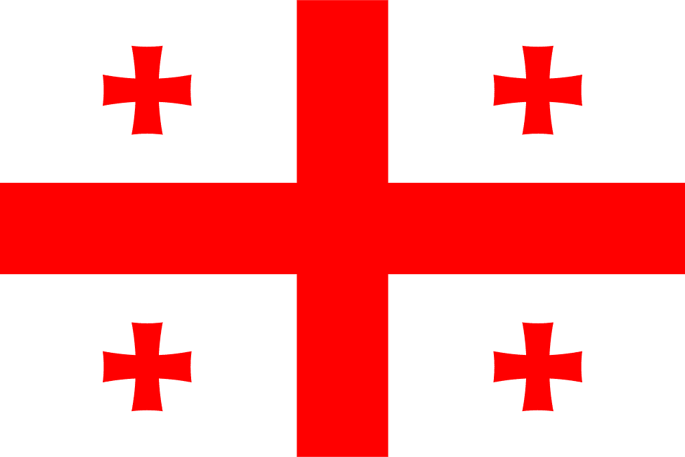 Georgia flag colored