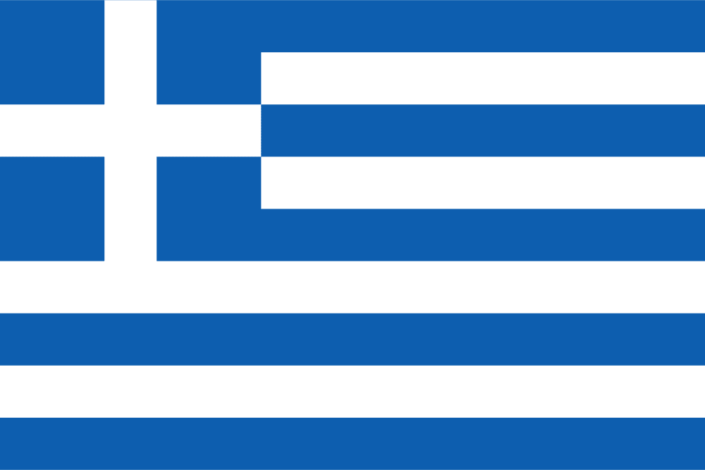 Greece flag colored