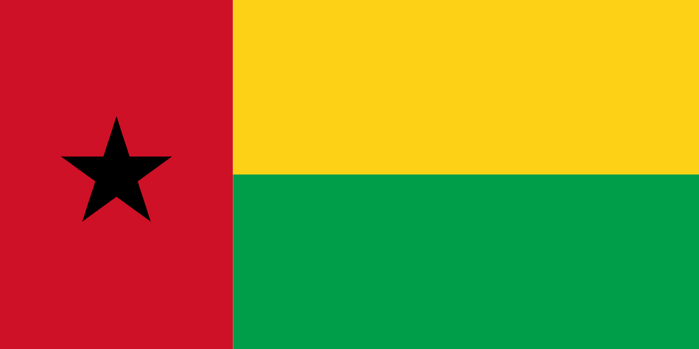 Guinea-Bissau flag colored
