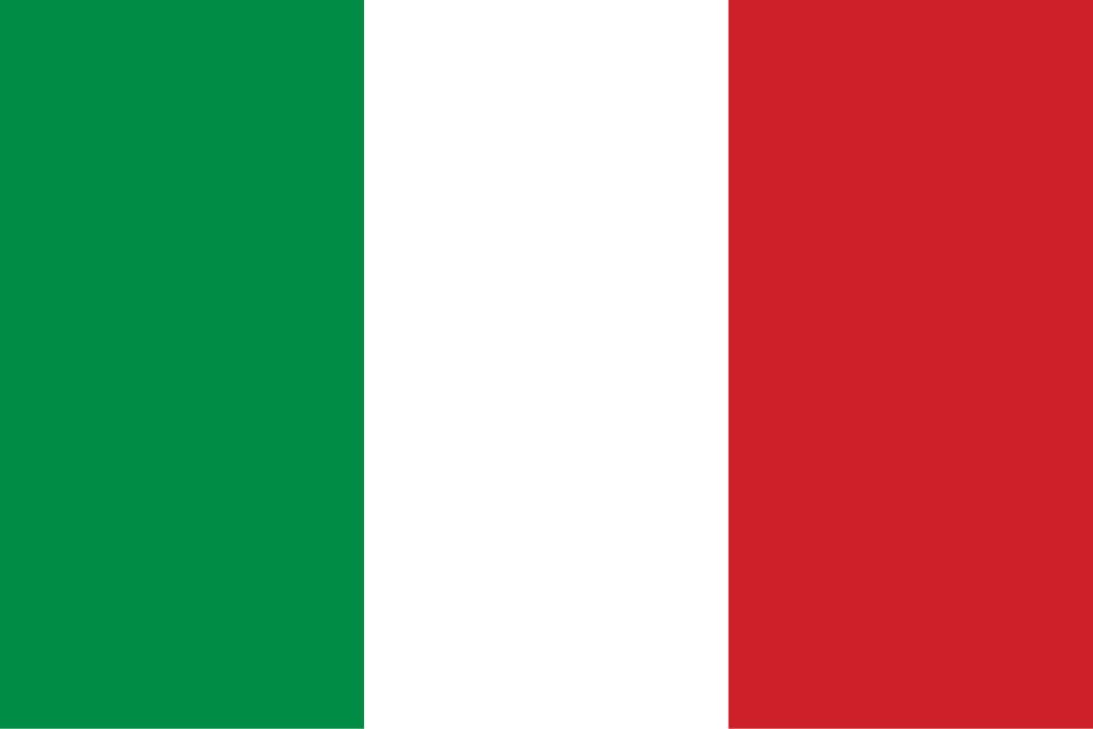 Italy flag colored