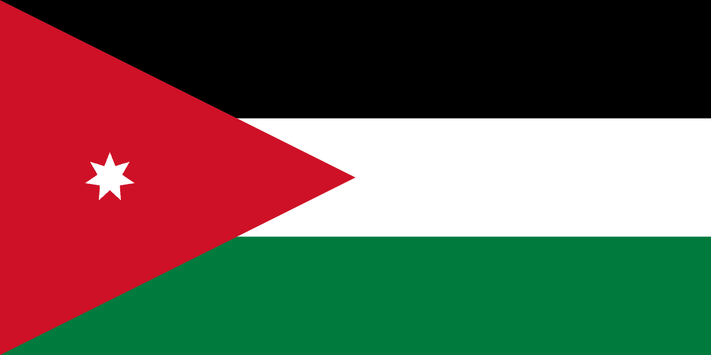Jordan flag colored