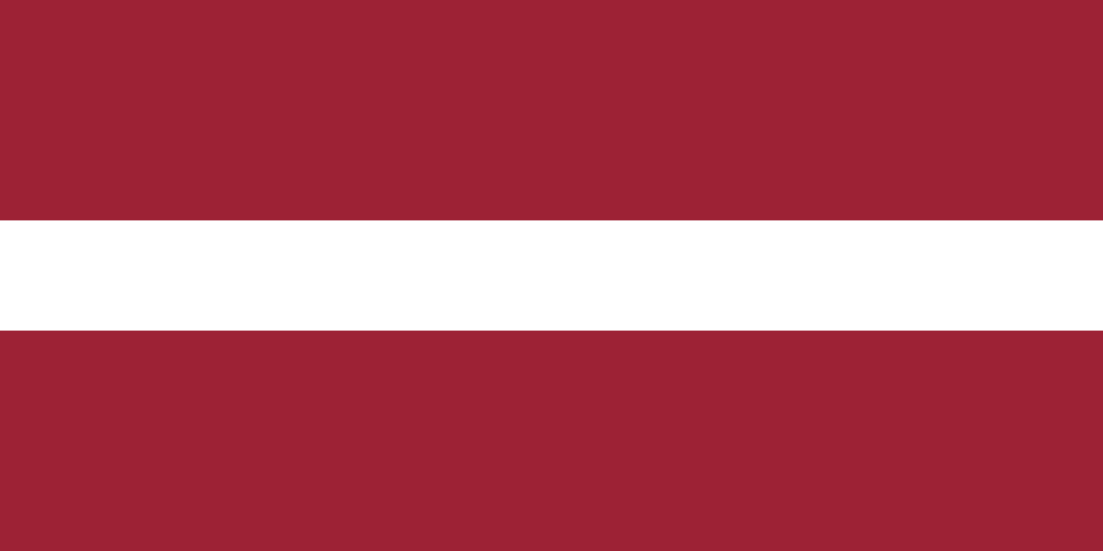 Latvia flag colored