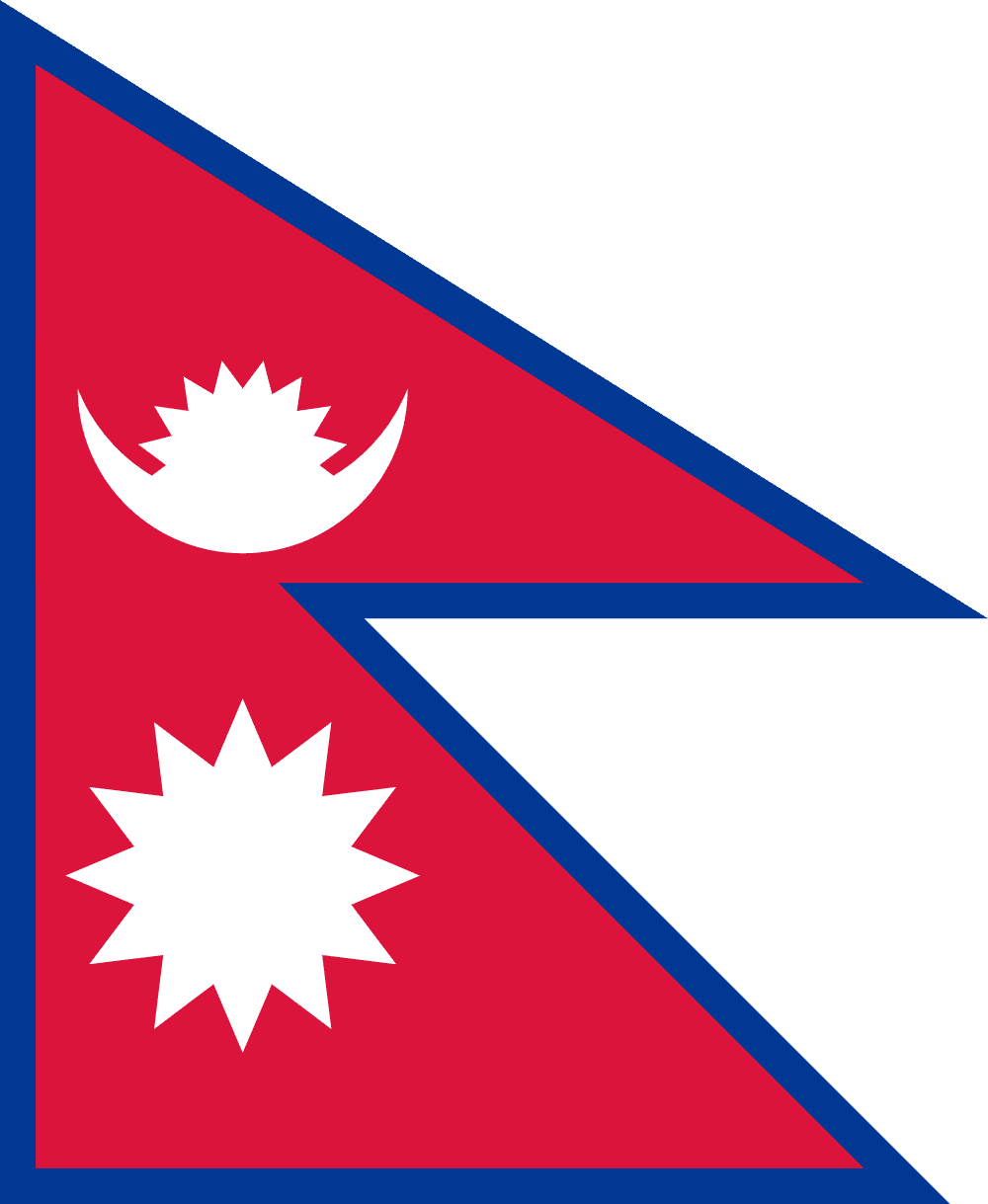 Nepal flag colored
