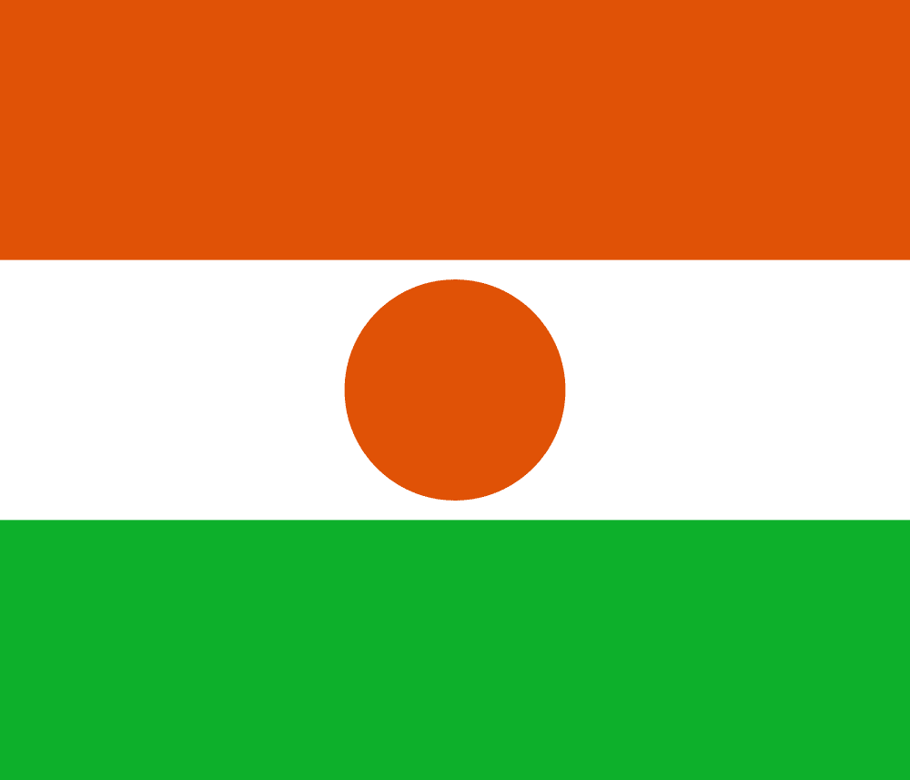 Niger flag colored