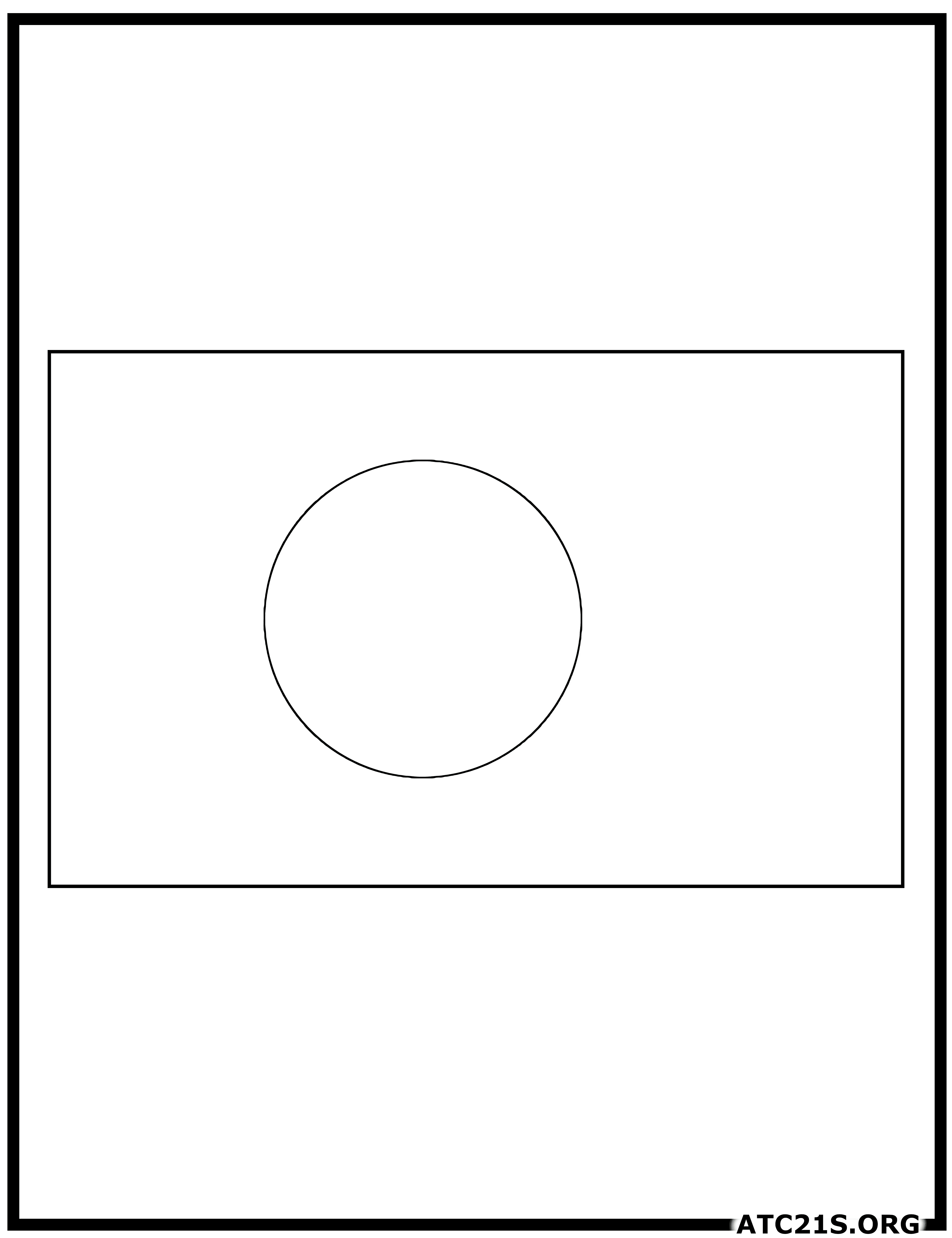 Palau flag coloring page