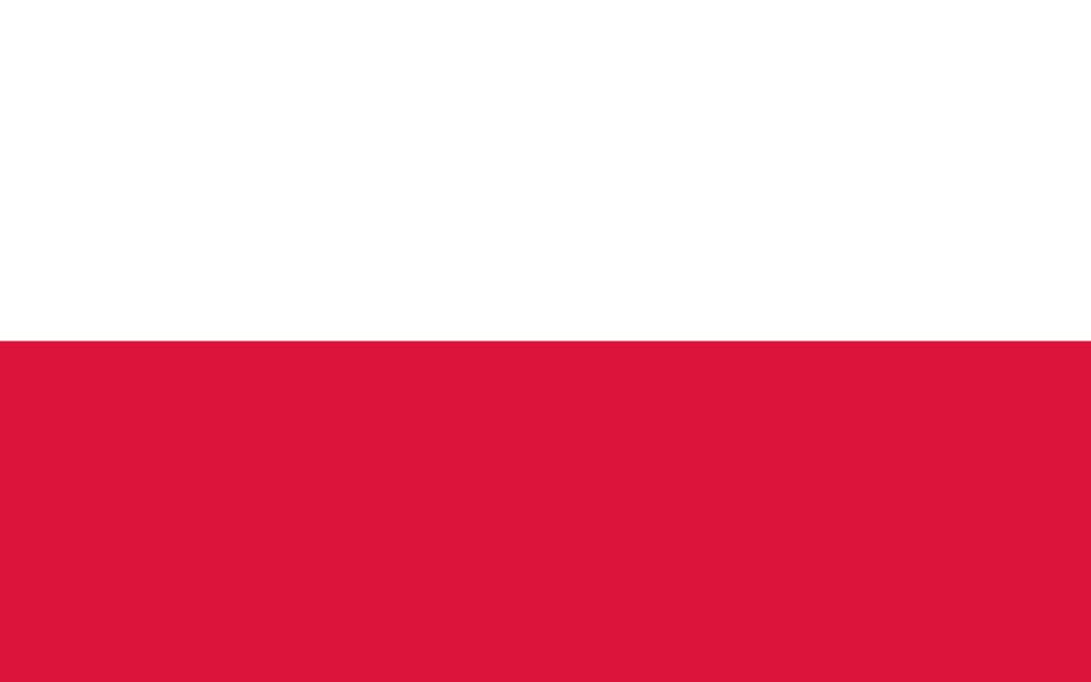 Poland flag colored