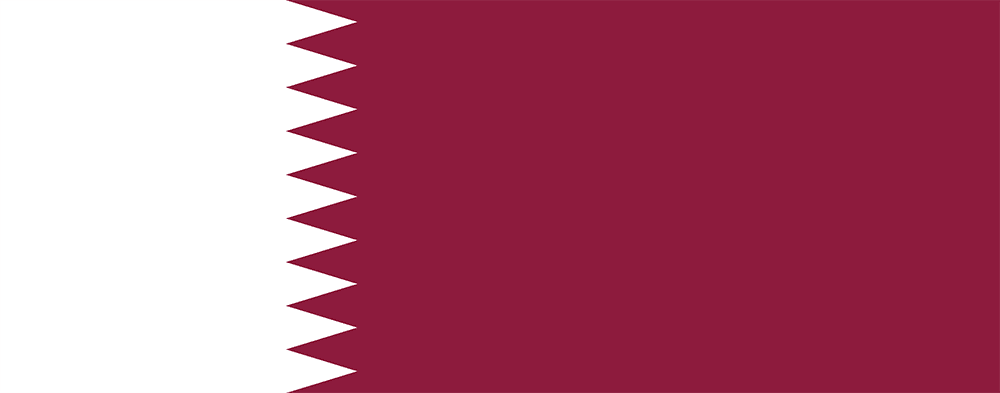 Qatar flag colored