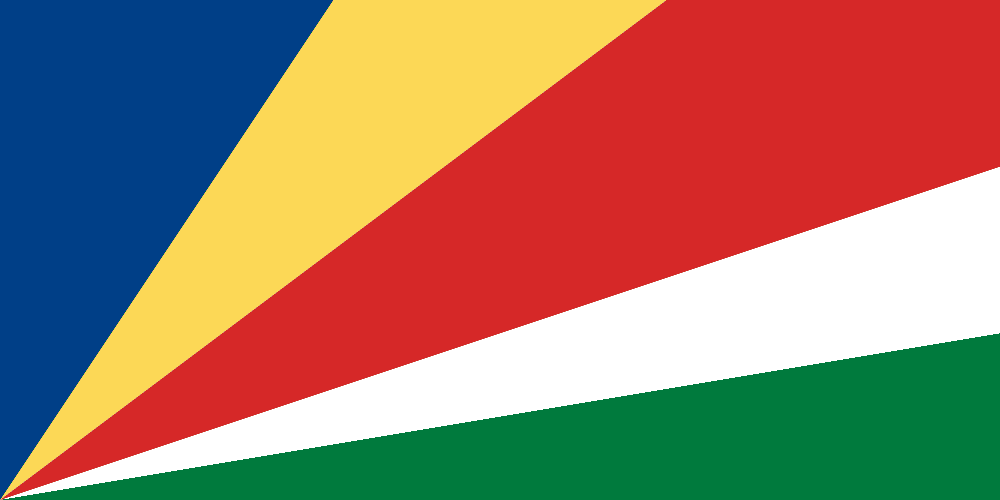 Seychelles flag colored