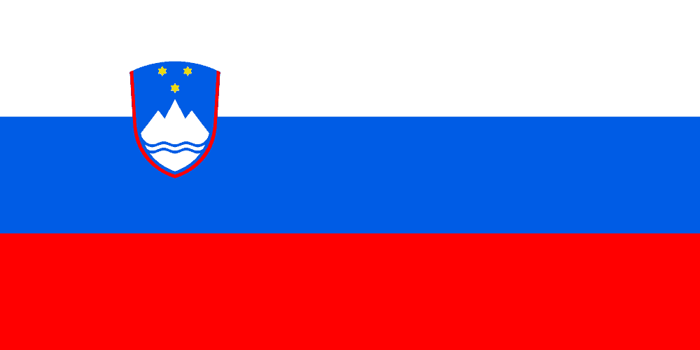 Slovenia flag colored