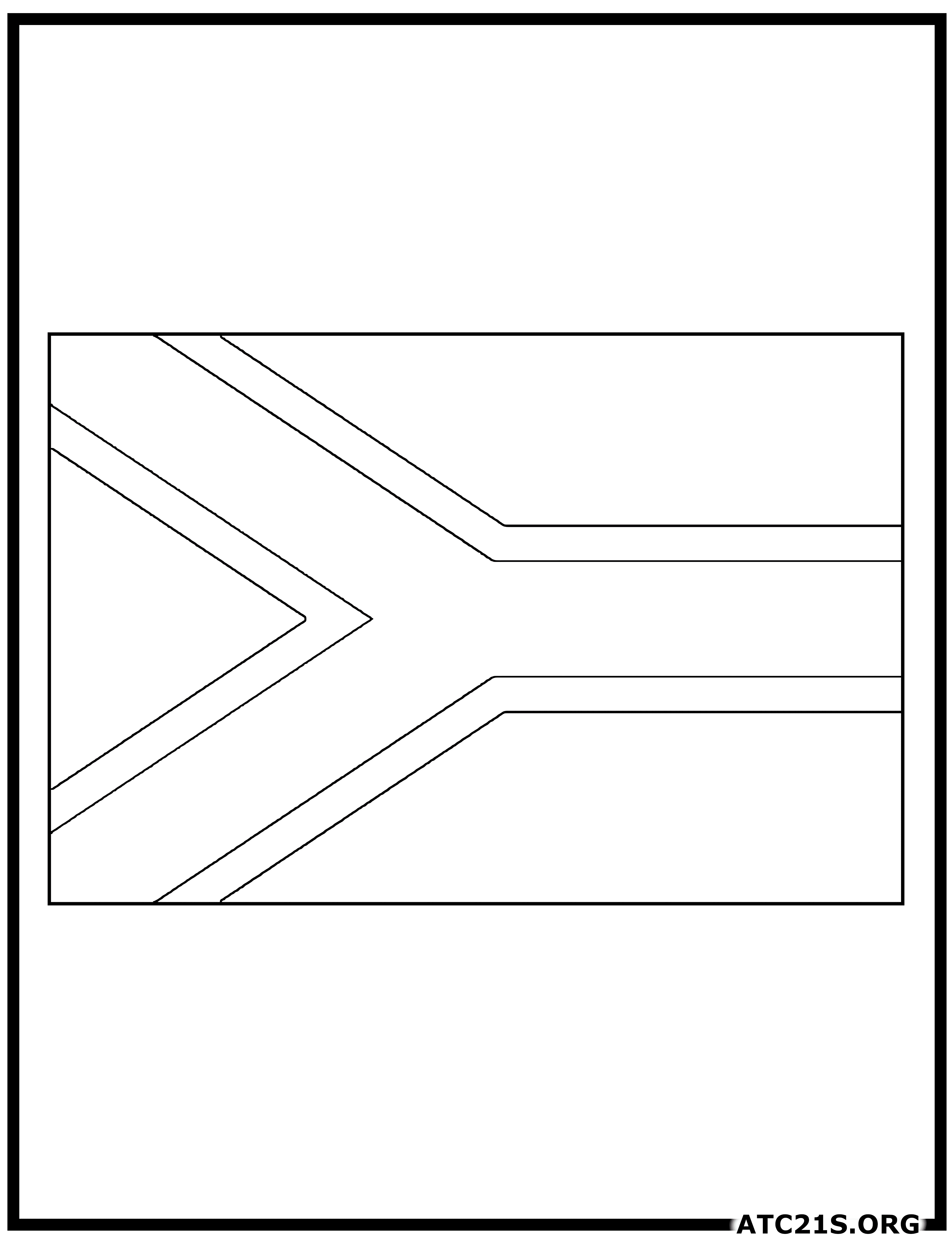 South Africa flag coloring page
