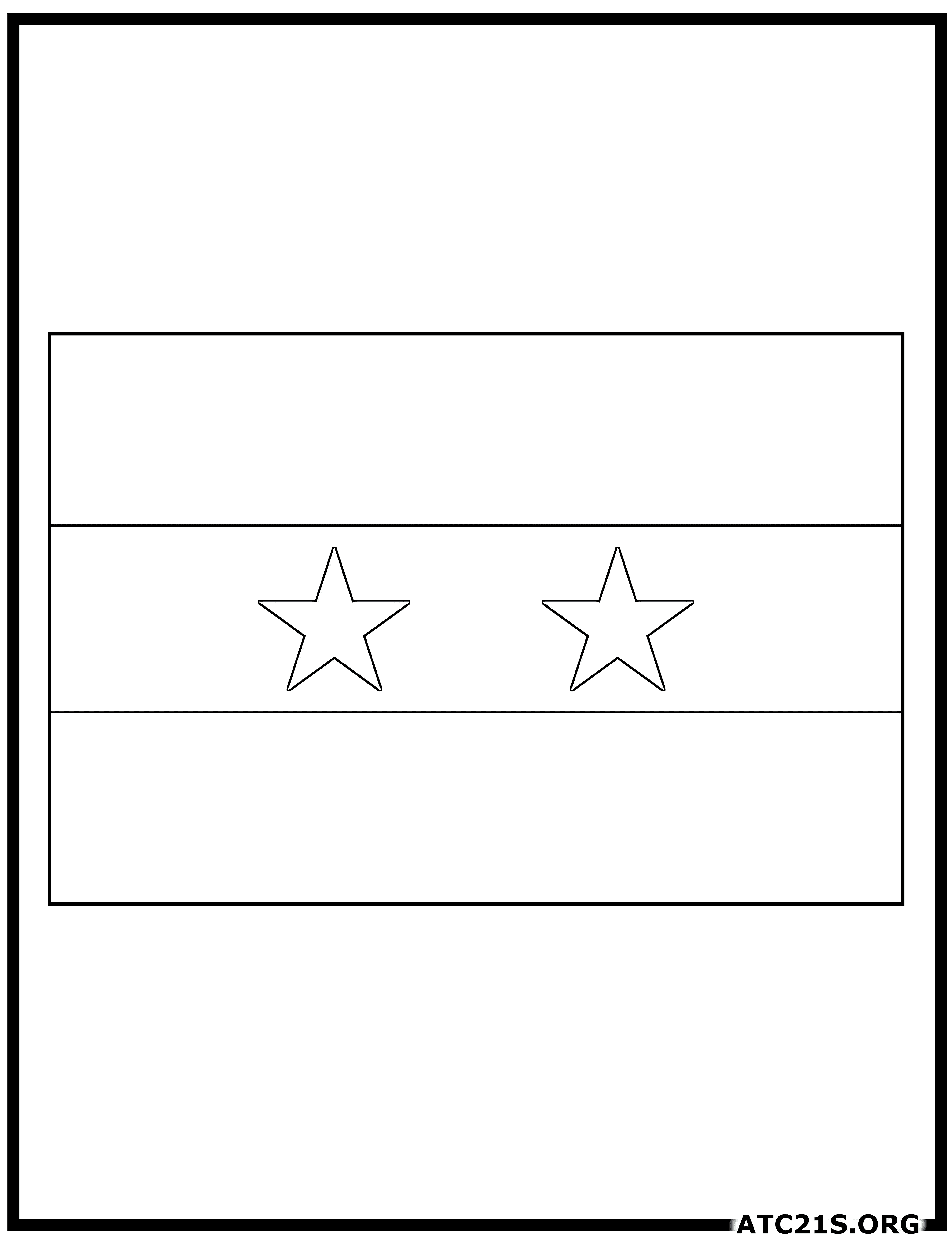 Syria flag coloring page