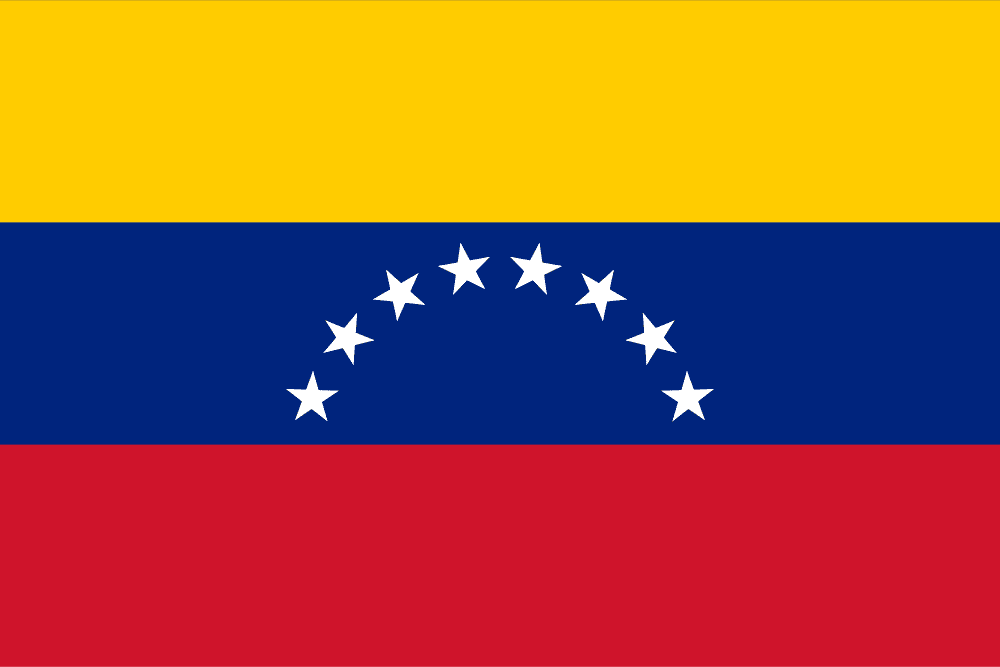 Venezuela flag colored
