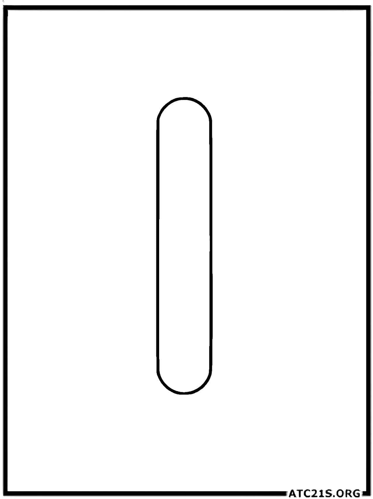 Letter L lowercase coloring page