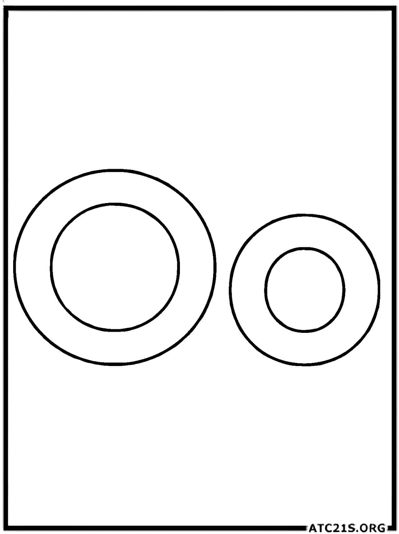 Letter O coloring page