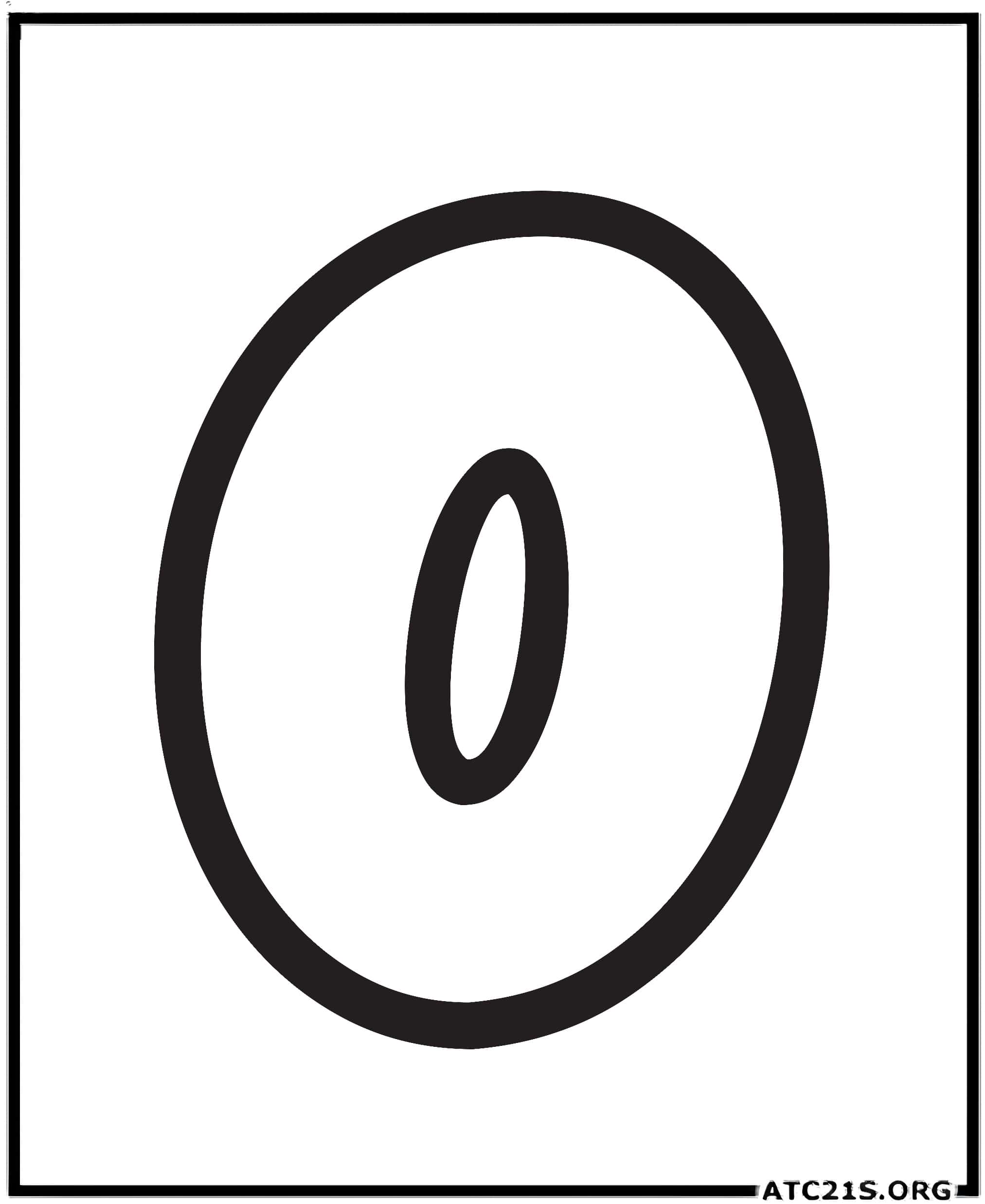 Letter O uppercase bubbly coloring page